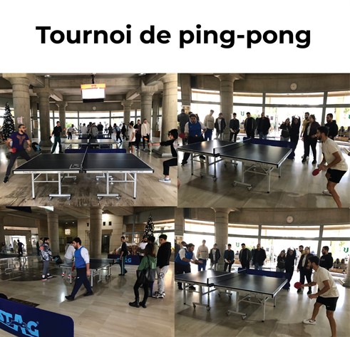 Tournoi de ping-pong.